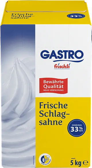 Gastro Schlagsahne 33% 5 Liter 