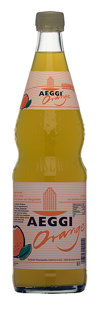 Aeggi Orangenlimo 0,​7 Liter Glas 