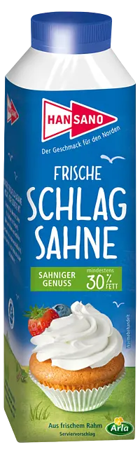 Hansano Schlagsahne 30% 500g 