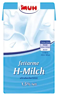 MUH H-​Milch 1,​5% 1 Liter mit Schraubverschluss 